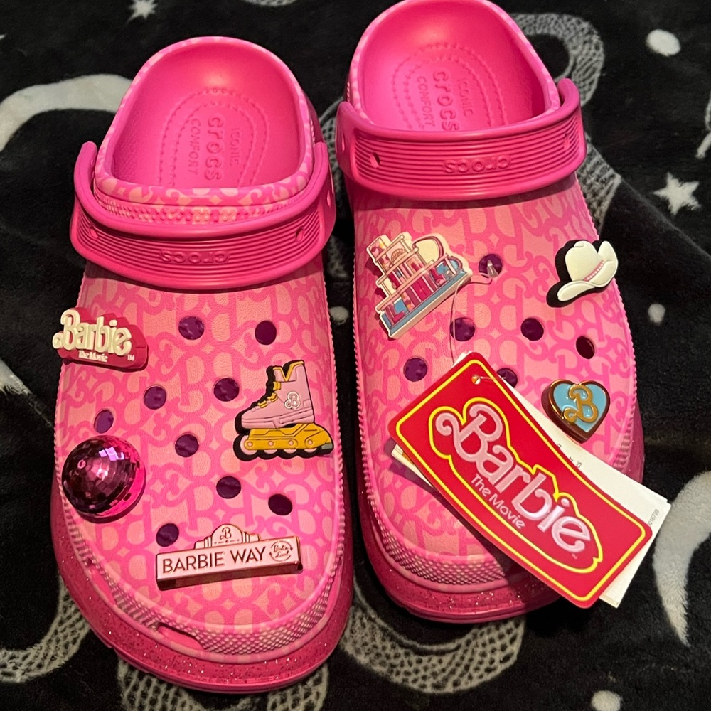 Barbie the movie crocs